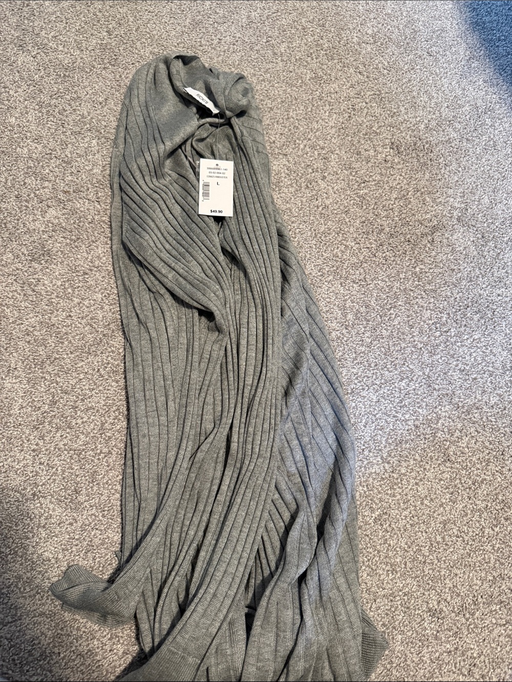 Ricki's Gray Ribbed Knit cardigan